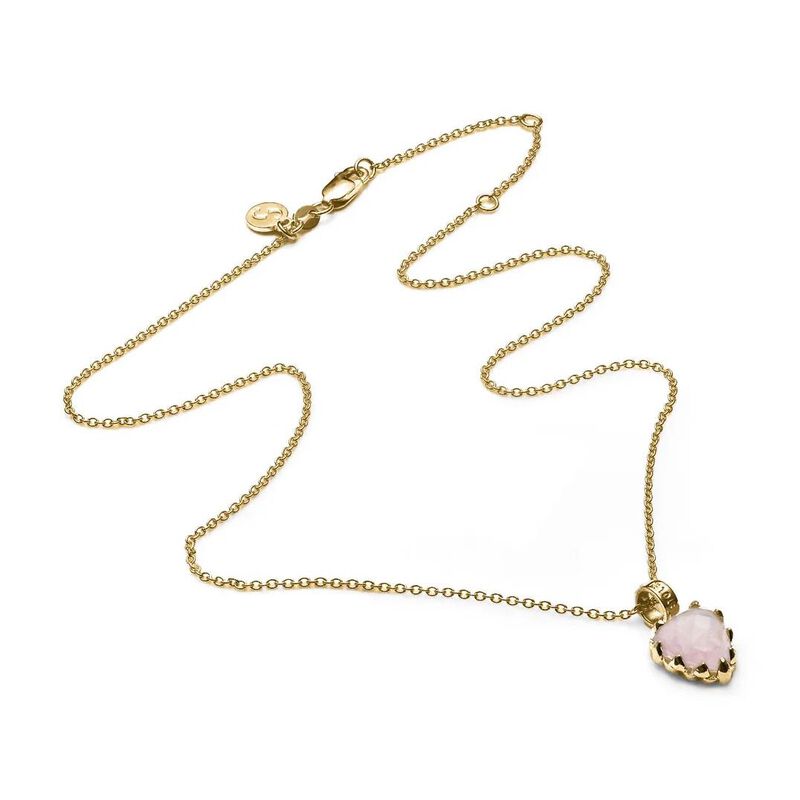 Stolen Girlfriends Club Love Claw Necklace Rose Quartz image number 1